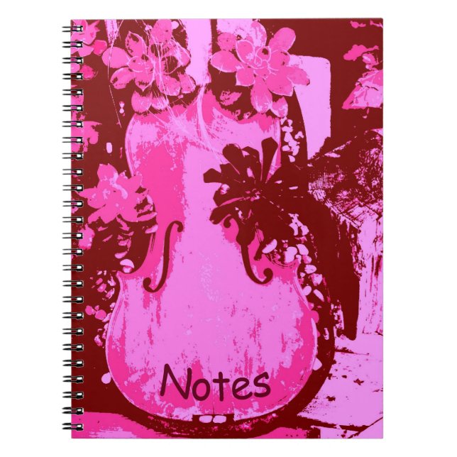 Pink Violin Notebook (Front)