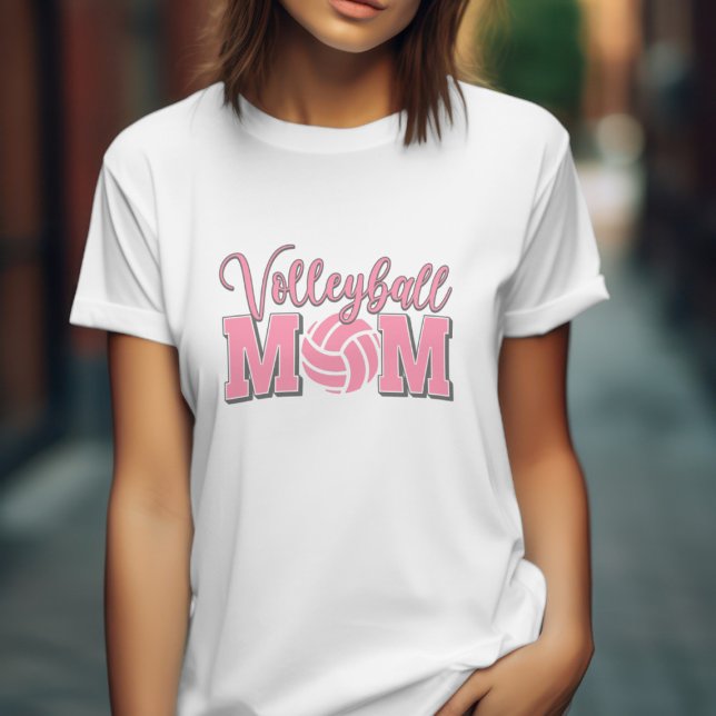Pink Volleyball Mum T-Shirt (Creator Uploaded)