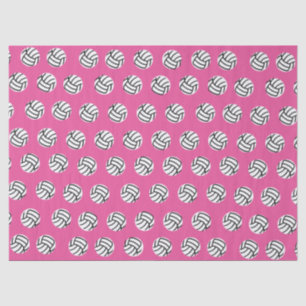 Pink Volleyball Pattern Tissue Paper