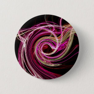 Pink Vortex 6 Cm Round Badge