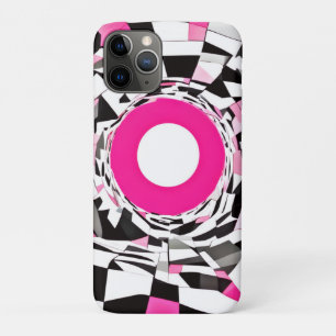 Pink Vortex: A Chequered Descent Case-Mate iPhone Case