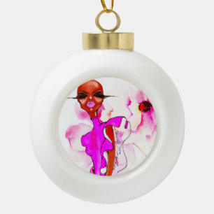 PINK WARRIOR ORNAMENT