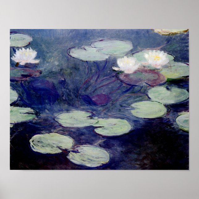 Pink Water-Lilies: 1897-99 by Monet Poster (Front)
