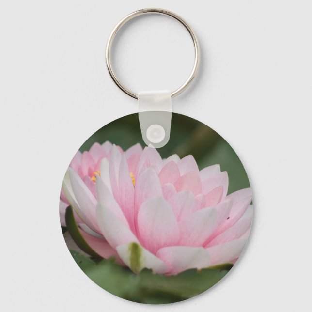 Pink Water Lily Key Ring (Front)