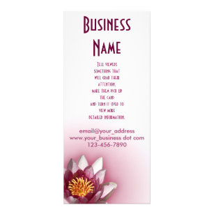 Pink Water Lily Rack Card