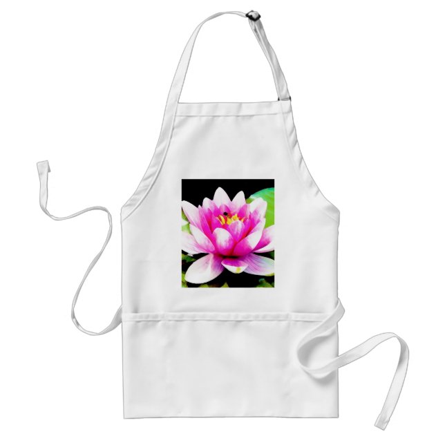 Pink water lily standard apron (Front)