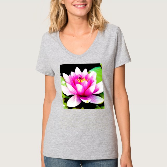 Pink water lily T-Shirt (Front)