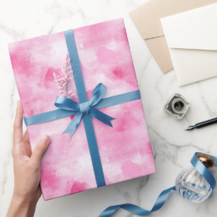 Pink Watercolor Abstract  Wrapping Paper