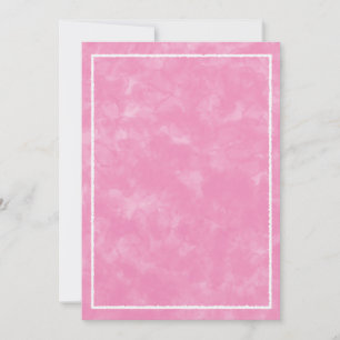 Pink Watercolor Baby Shower Rectangle Template