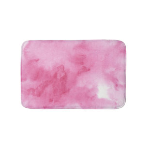 pink watercolor background for your bath mat