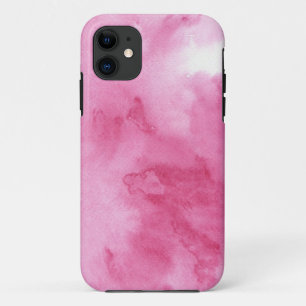 pink watercolor background for your iPhone 11 case