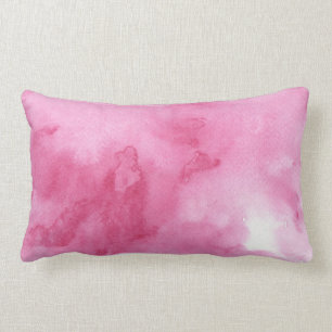 pink watercolor background for your lumbar cushion