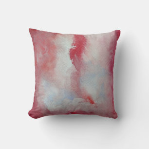 Pink Watercolor Beauty Throw Cushion
