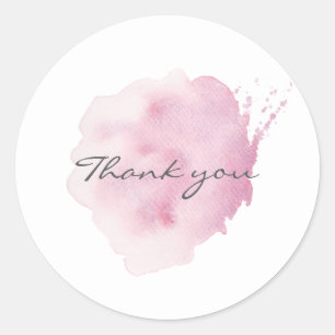 Pink watercolor brushstroke sticker
