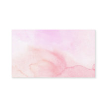 Pink Watercolor Business Card