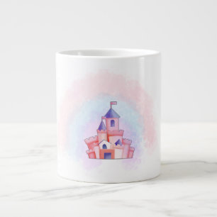 Pink Watercolor Castle Mug