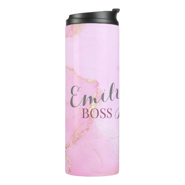 Pink watercolor eleganse  coffee mug (Rotated Left)