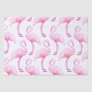 Pink Watercolor Flamingo Tissue Paper