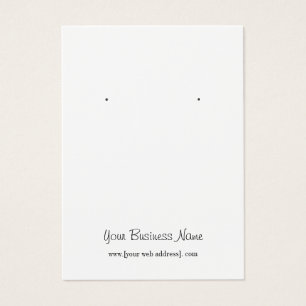 Pink Watercolor Floral Custom Earring Display Card