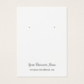 Pink Watercolor Floral Custom Earring Display Card