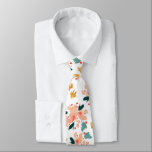 Pink Watercolor Floral Garden Tie<br><div class="desc">For the smartest dressed guy in the room! This beautiful pink watercolor Floral Garden tie is sure to impress.</div>