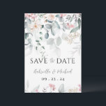Pink Watercolor Floral Greenery Wedding Save The Date<br><div class="desc">Beautiful modern elegant pink delicate and cream coloured flowers with soft watercolor greenery.  A perfect “Save the Date” for all seasons.  Beyond sophistication.  A simple and chic typography is also added to finish this wedding reminder in a beyond beautiful presentation for all your invited guests.  Absolutely stunning.</div>