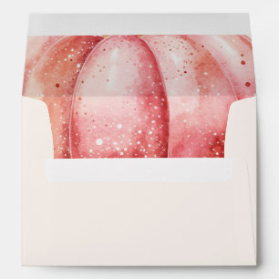 Pink Watercolor Girl Baby Shower Invite Envelope