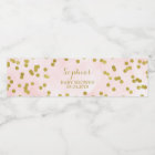 Pink Watercolor Gold Confetti Baby Shower
