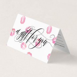Pink Watercolor Kisses - Gift Certificate
