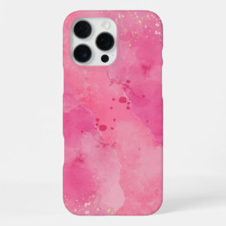 Pink Watercolor Linktree | iPhone 16 Pro Max Case