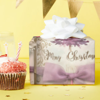 Pink Watercolor Nutcracker Christmas Wrapping Pape Paper