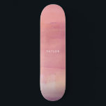 Pink Watercolor Ombre Name Skateboard<br><div class="desc">Pink Watercolor Ombre Name skateboard features pink,  lavender,  purple,  blush and coral watercolor effect,  plus your name.</div>