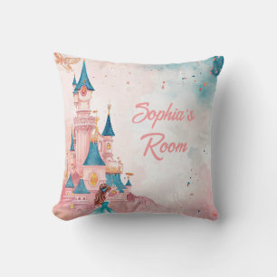 Pink Watercolor Princess Cushion