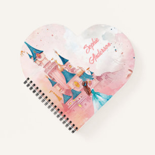 Pink Watercolor Princess Notebook