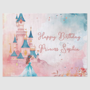 Pink Watercolor Princess Tissue Paper