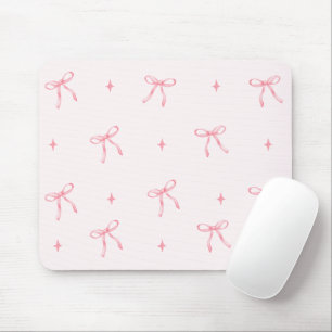Pink Watercolor Ribbon Mouse Pad