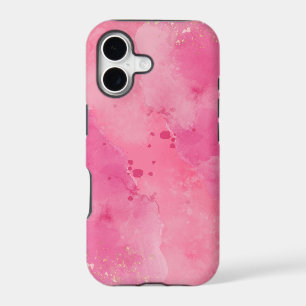 Pink Watercolor Splash Abstract Phone Case