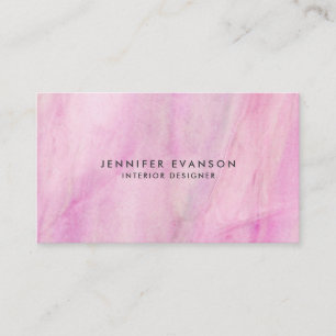 Pink Watercolor Stained Glass Pattern Pretty Business Card