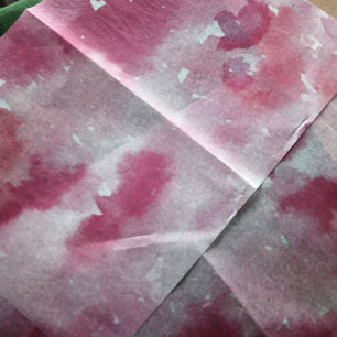 Pink Watercolor Tie Dye Design Pinks painted    Tissue Paper
