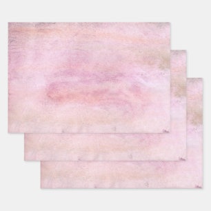 Pink watercolor wrapping paper sheet