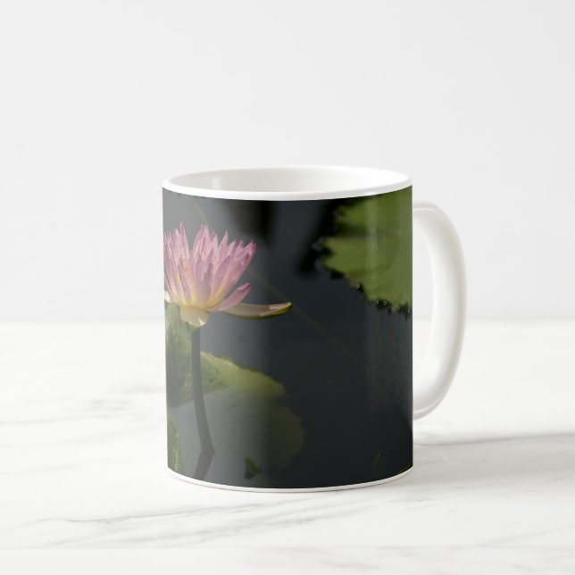 Pink Waterlily Coffee Mug (Front Right)
