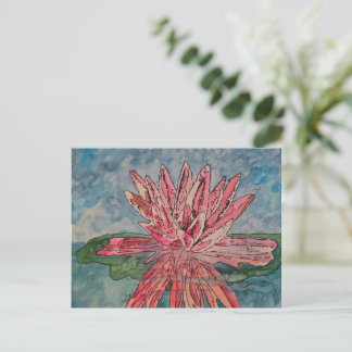 Pink Waterlily Postcard