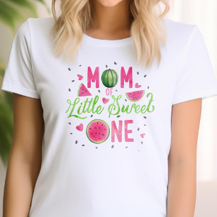 pink Watermelon fruit 1st birthday, mom's T-Shirt