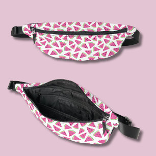 Pink Watermelon Pattern Bum Bags