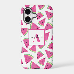 Pink Watermelon Pattern initial first name