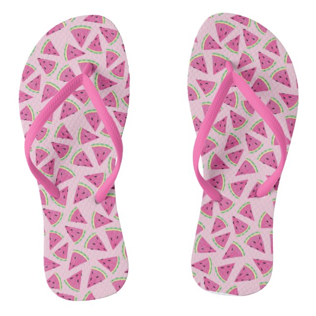 Pink Watermelon Pattern Jandals (Footbed)