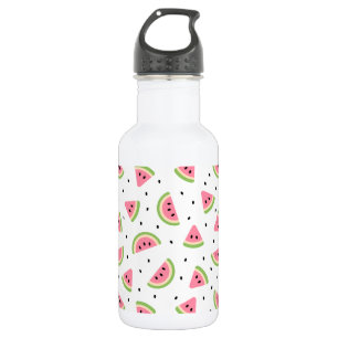 Pink Watermelons, Watermelon Seeds, Summer Pattern 532 Ml Water Bottle