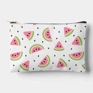 Pink Watermelons, Watermelon Seeds, Summer Pattern Accessory Pouch