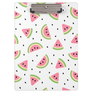 Pink Watermelons, Watermelon Seeds, Summer Pattern Clipboard