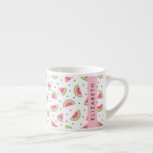Pink Watermelons, Watermelon Seeds, Your Name Espresso Cup